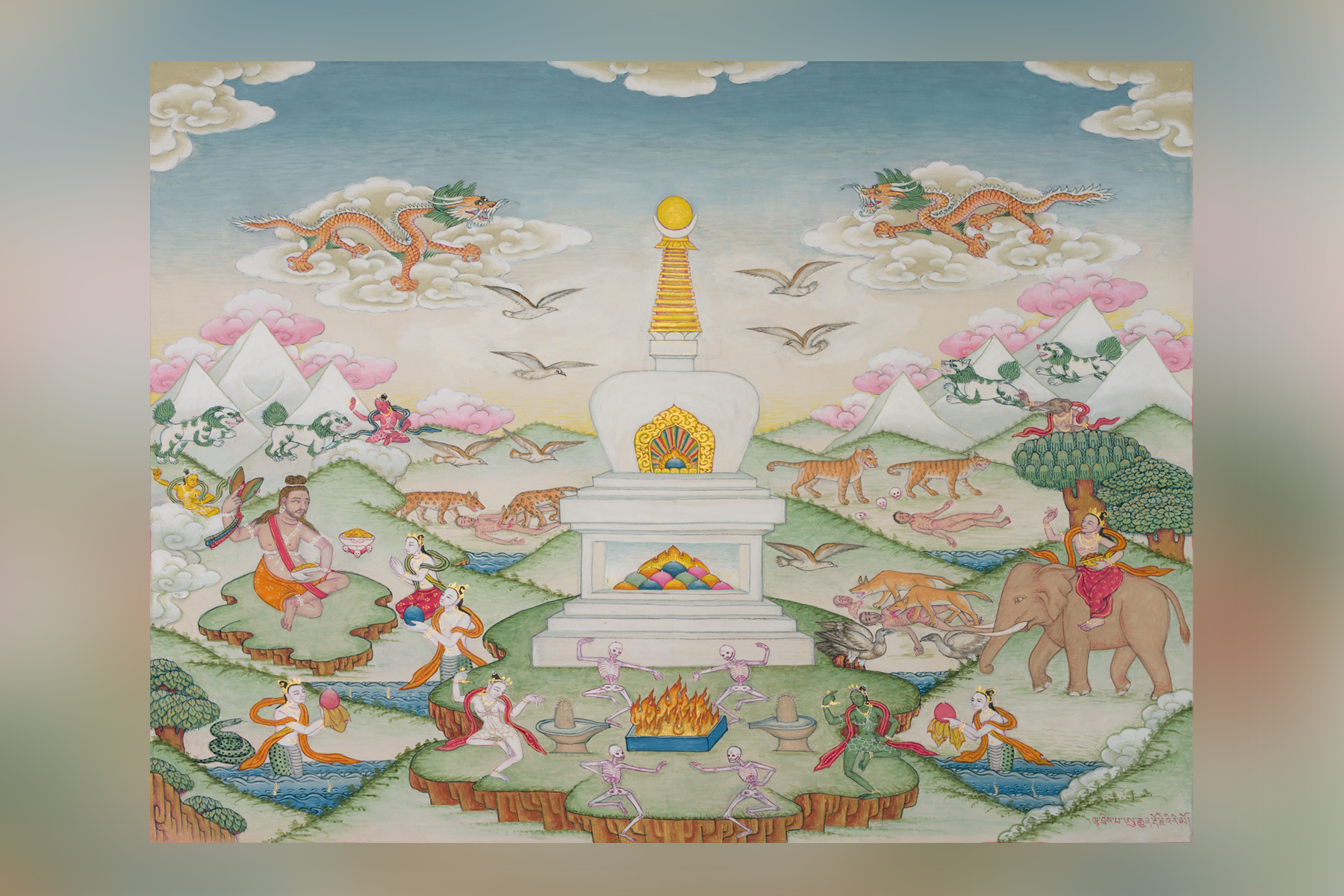 ‘Realms and Cemeteries’, an exhibition by Master Thangka Painter Urgen Dorje at TAKPA Gallery Parampara Media and Research Center Pvt.Ltd english.khojpatra.com