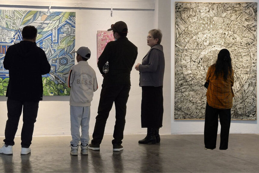 An exhibition by BoSukLee , A South Korean Artist at Nepal Art Council. Parampara Media and Research Center Pvt.Ltd english.khojpatra.com