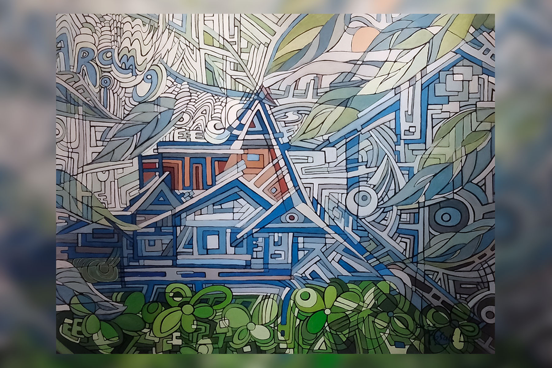 An exhibition by BoSukLee , A South Korean Artist at Nepal Art Council. Parampara Media and Research Center Pvt.Ltd english.khojpatra.com