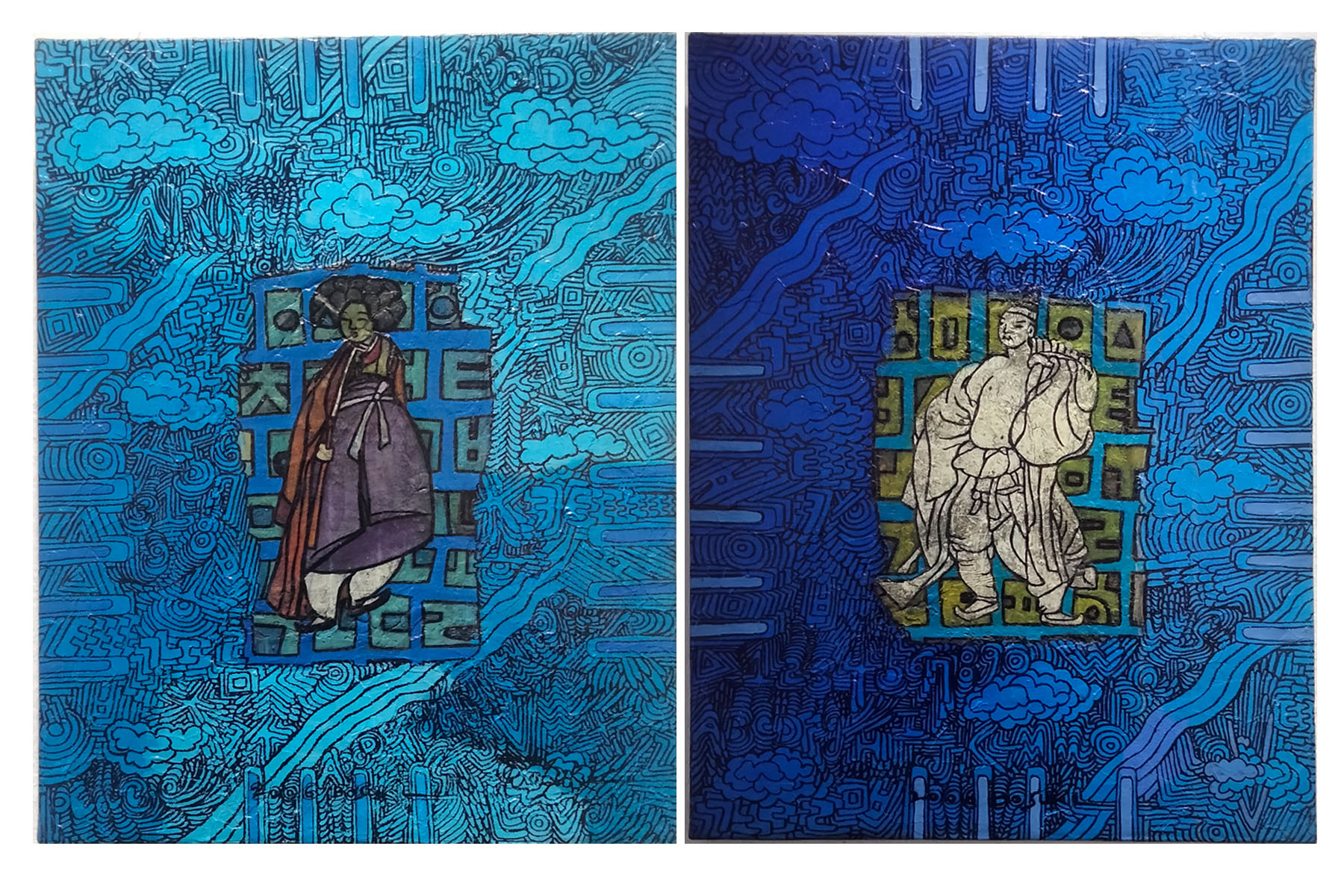 An exhibition by BoSukLee , A South Korean Artist at Nepal Art Council. Parampara Media and Research Center Pvt.Ltd english.khojpatra.com