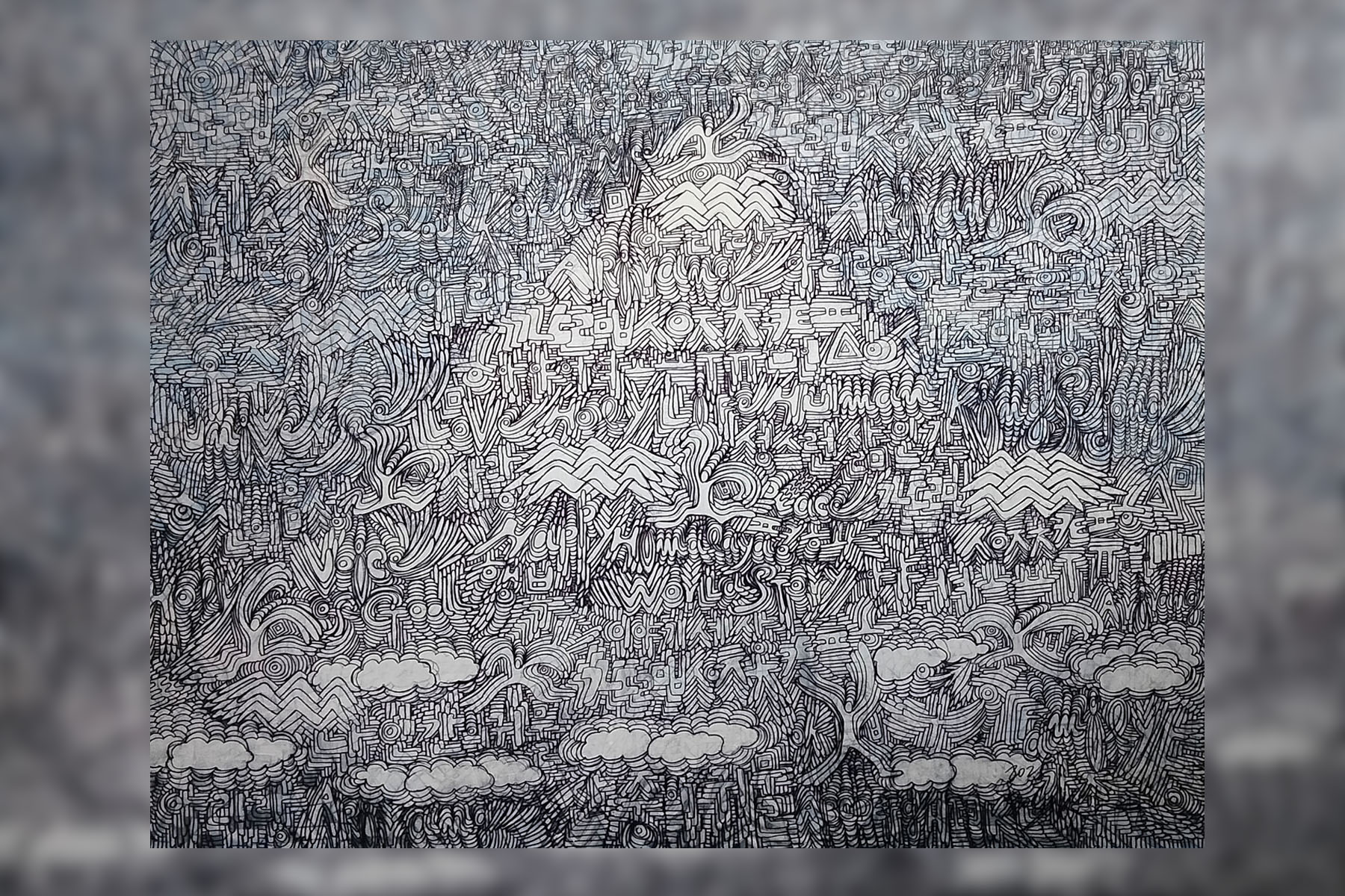 An exhibition by BoSukLee , A South Korean Artist at Nepal Art Council. Parampara Media and Research Center Pvt.Ltd english.khojpatra.com