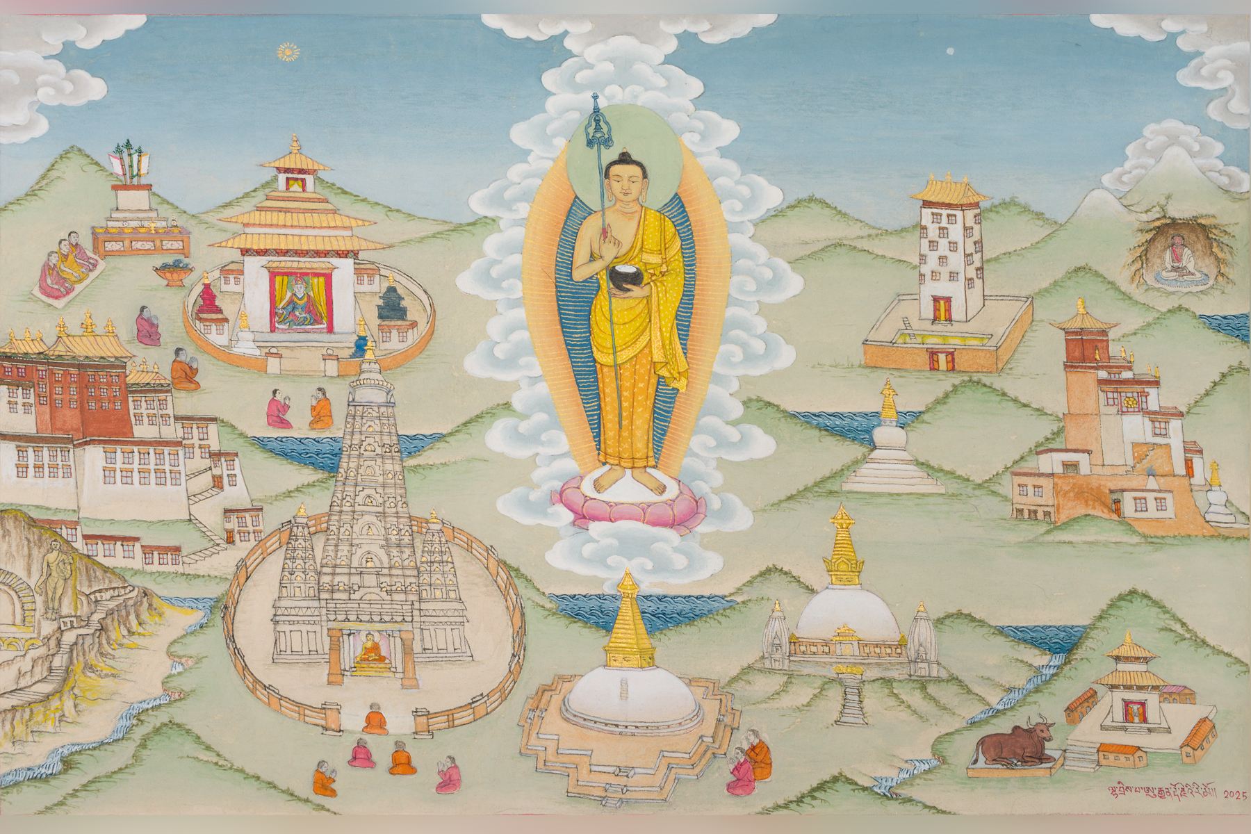 ‘Realms and Cemeteries’, an exhibition by Master Thangka Painter Urgen Dorje at TAKPA Gallery Parampara Media and Research Center Pvt.Ltd english.khojpatra.com