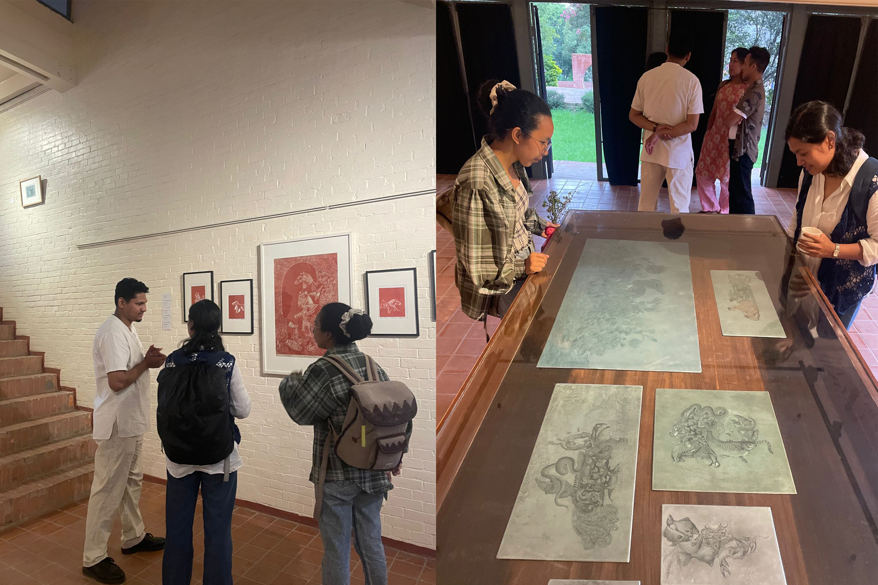 "Etched Traditions: Tharu Roots and Rhythms"is a solo art exhibition by Manu Kumar Chaudhary at Taragaon Next. Parampara Media and Research Center Pvt.Ltd. english.khojpatra.com khojpatra.com 