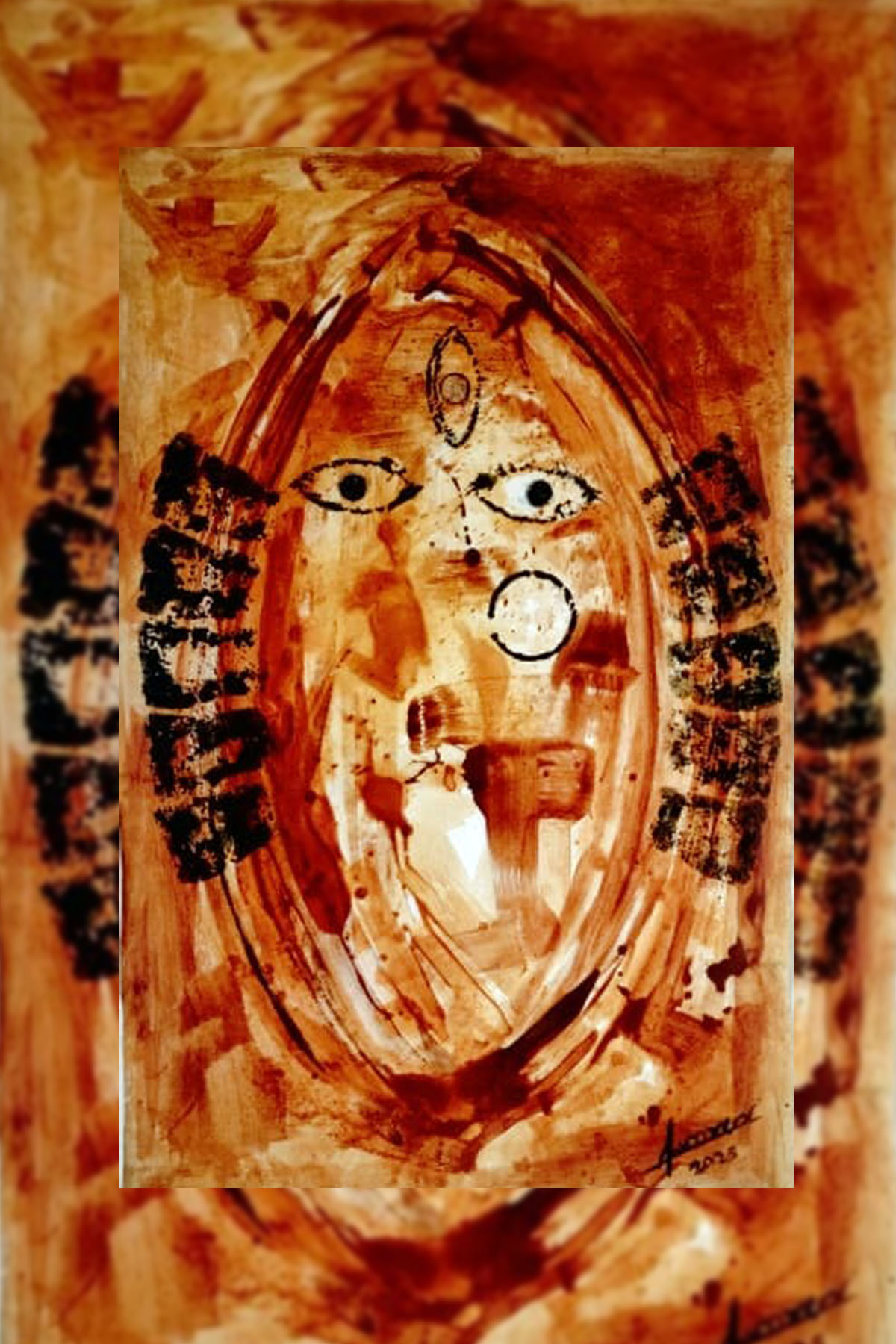 Introspection: A Conscious Art Movement Project by Runveer Rawoo, inspired by Linga Bhairavi, inaugurated on 24th August 2025 at Gallery Mcube. Parampara Media and Research Center Pvt.Ltd. english.khojpatra.com khojpatra.com