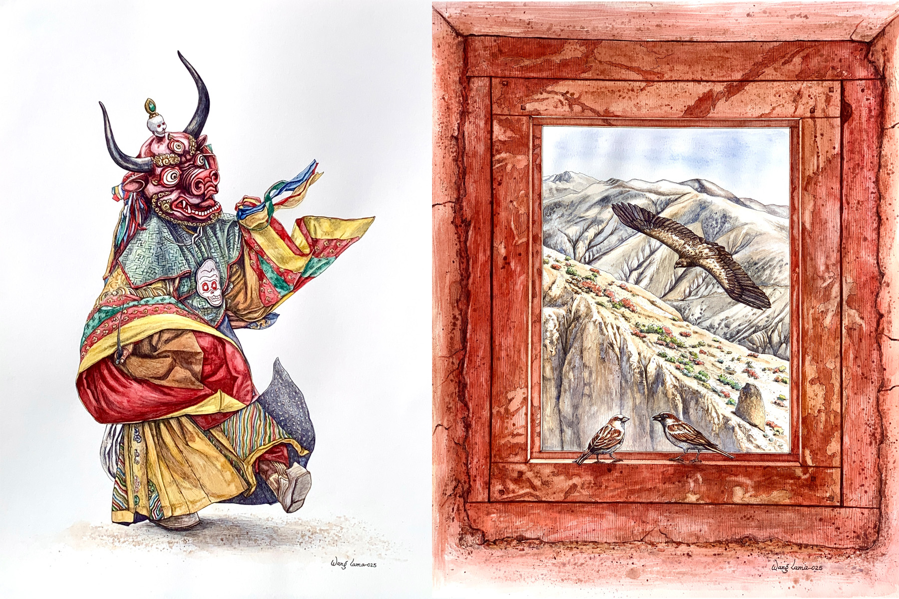 "Echoes of the Highland"Takpa Gallery, Lazimpat October 11 to November 8, 2025. Pasang Dolpo and Wang Lama. khojpatra.com english.khojpatra.com Parampara Media and Reserach Center Pvt. Ltd.