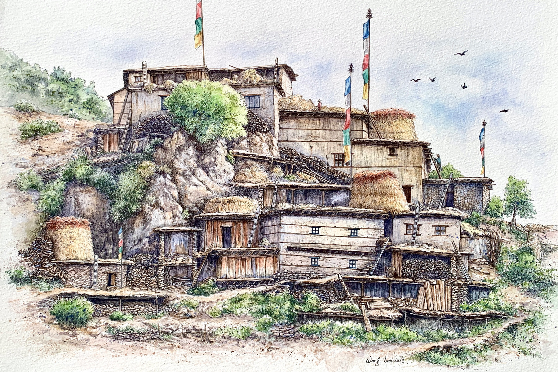 "Echoes of the Highland"Takpa Gallery, Lazimpat October 11 to November 8, 2025. Pasang Dolpo and Wang Lama. khojpatra.com english.khojpatra.com Parampara Media and Reserach Center Pvt. Ltd.