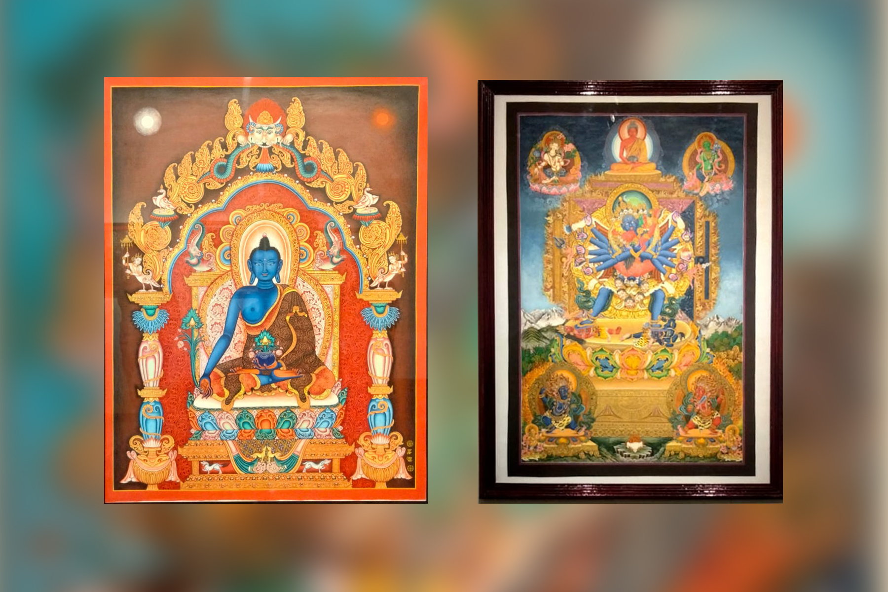Masters of Devotion` by Khwopa Paubha Chowmi Pucha at Siddhartha Art Gallery, Babarmahal 15th October to 22nd November 2025 khojpatra.com english.khojpatra.com Picture Copyright: Parampara Media and Reserach Center Pvt. Ltd. 
