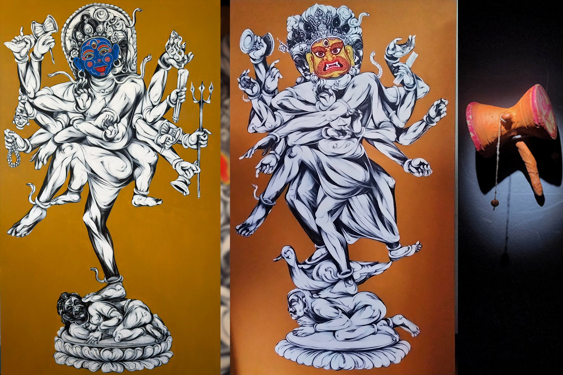 Exhibition at Gallery 108 , Title "Bhairav Bhav" by Artist Mukesh Shrestha.
From December 19 2025 to 31st January 2026. Copyright: Parampara Media and Research Center Pvt.Ltd. khojpatra.com english.khojpatra.com