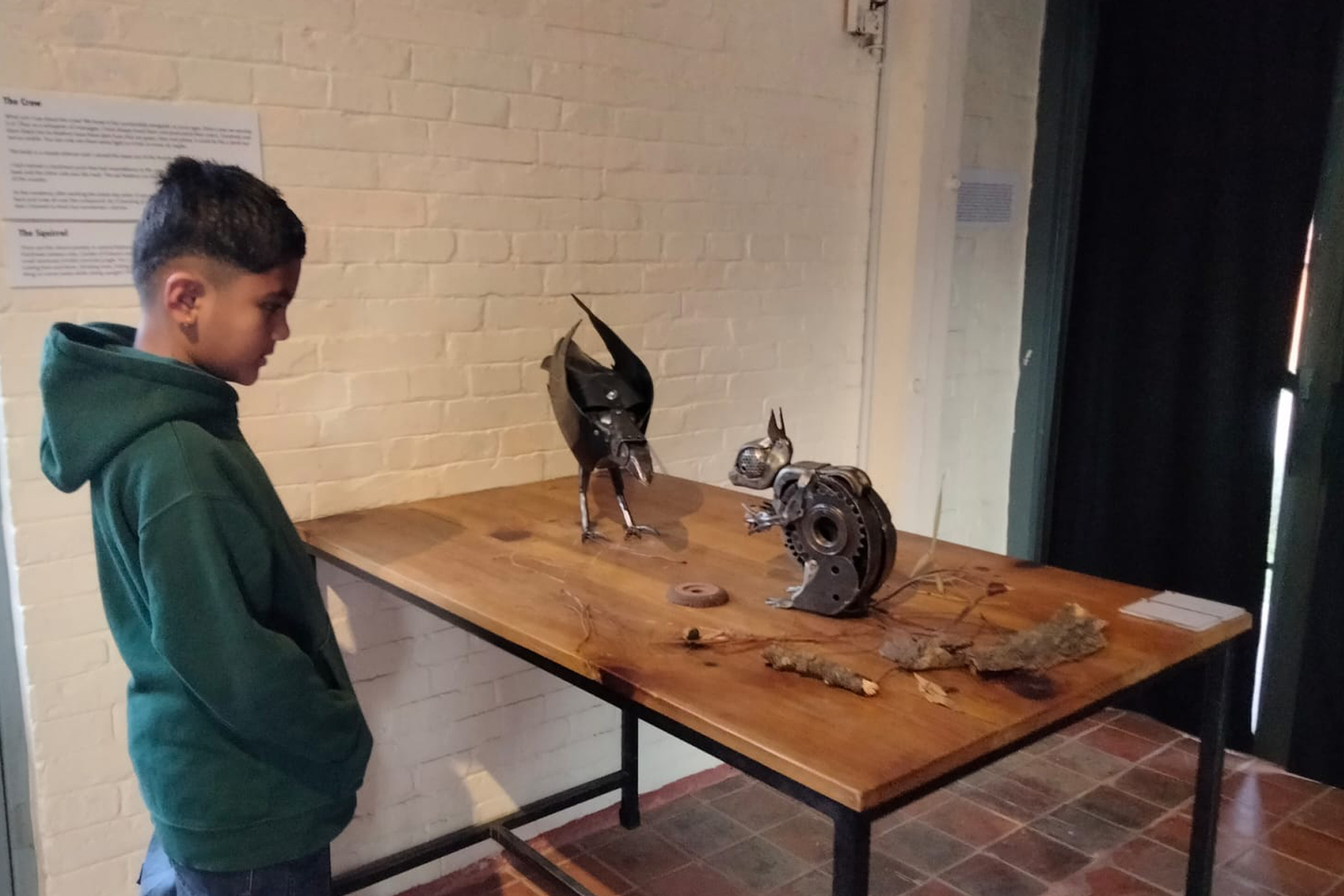 Artist in Studio #9 Saurab Koirala! on going exhibition, Metamorphosis highlights one of the most common items found in our world, trash, and reimagines it into a number of creatures.

Metamorphosis: a solo exhibition by Saurab Koirala @saurav.koirala.nepal

opens from January 15, 2026 at Taragaon Next, Boudha.

Curated by Roshan Mishra @im_roshan
Sponsored by the Saraf Foundation

#soloexhibition #kathmandu #art#sculpture#foundmaterials#repurpose#reduce#wastetoart#TaragaonNext
#groupexhibition #art #artexhibition #Nepal #artkathmandu #gallery #artnepal #artist #museum #asianart #artcollection

Parampara Media and Research Center Pvt.Ltd.
english.khojpatra.com
khojpatra.com
