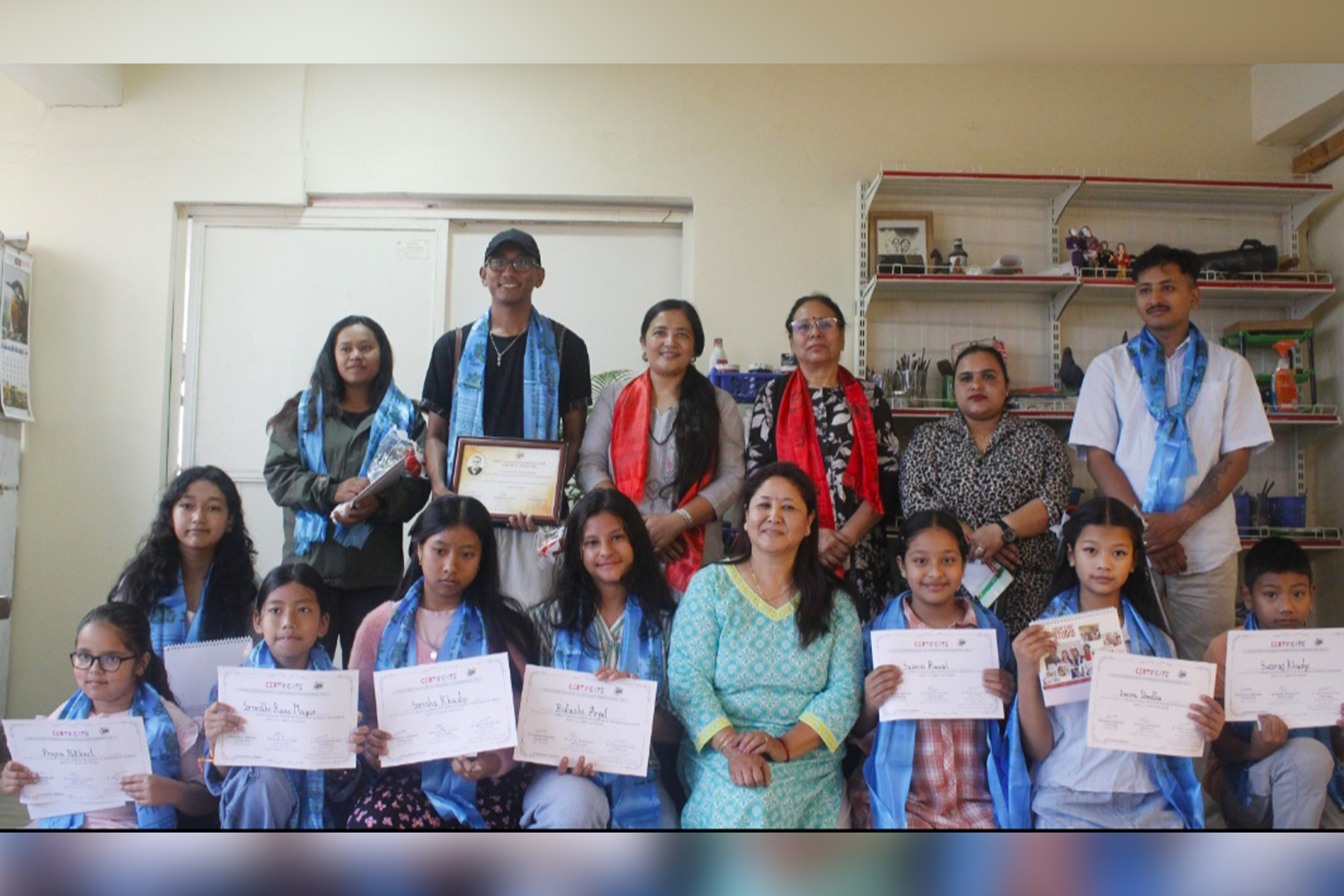 Sashi's Art Studio Award program "Bidhya Dhis Rajbhandari Award" Exhibition name Ekadash maa english.khojpatra.com khojpatra.com Parampara Media and Research Center Pvt.Ltd.
