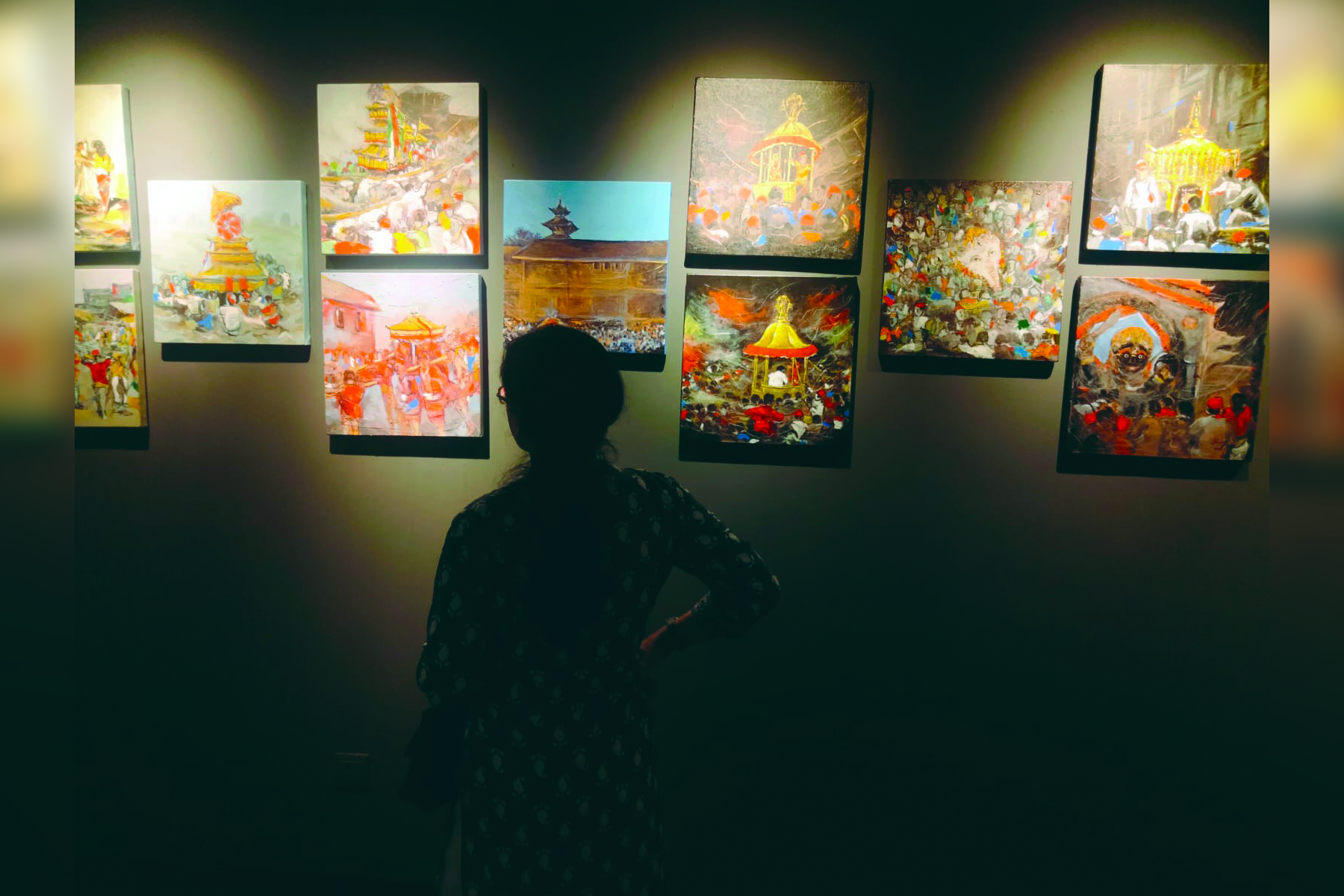 solo exhibition, UTSAV “In the Rhythm of Jatra”at 108 Gallery Durbar Marg.(24 July to 23 August, 2026) Parampara Media and Research Center Pvt.Ltd. khojpatra.com english.khojpatra.com