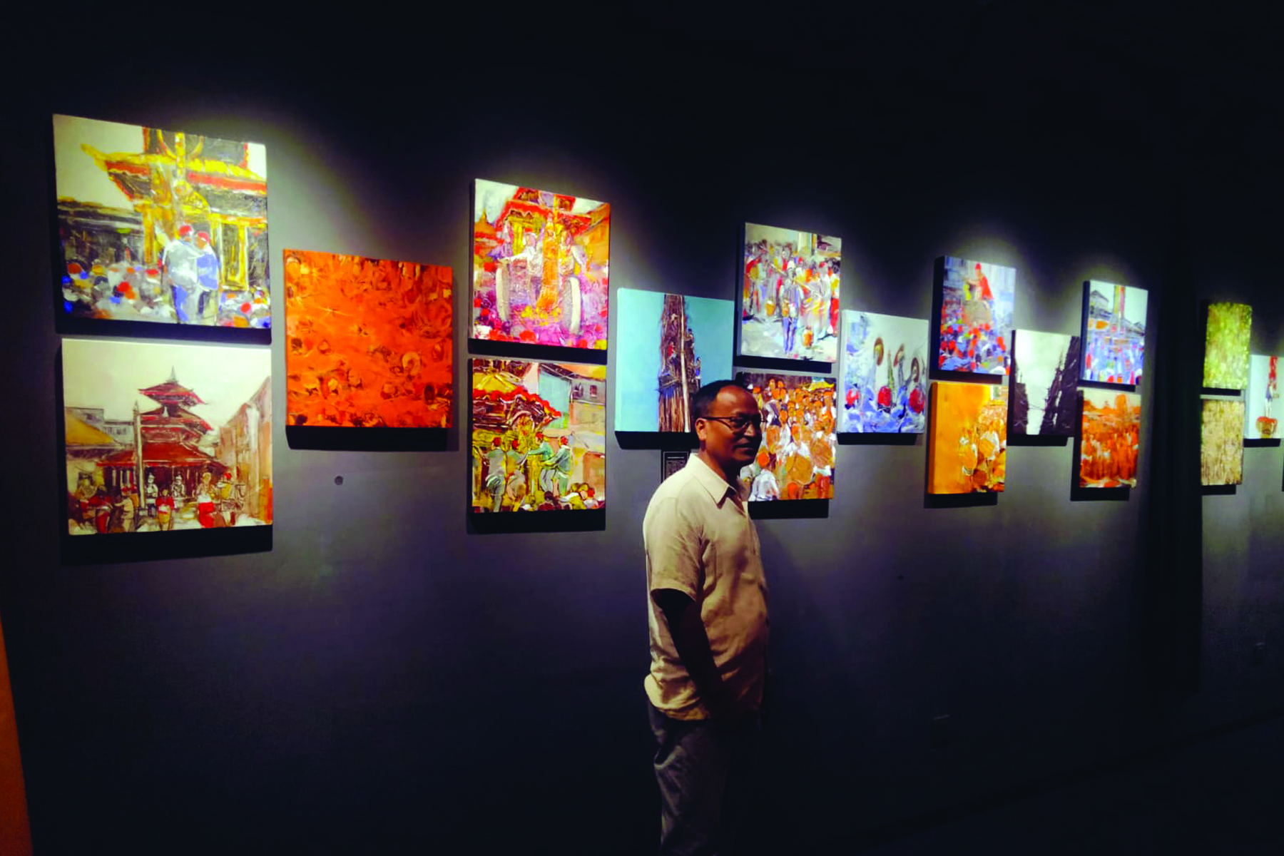 solo exhibition, UTSAV “In the Rhythm of Jatra”at 108 Gallery Durbar Marg.(24 July to 23 August, 2026) Parampara Media and Research Center Pvt.Ltd. khojpatra.com english.khojpatra.com