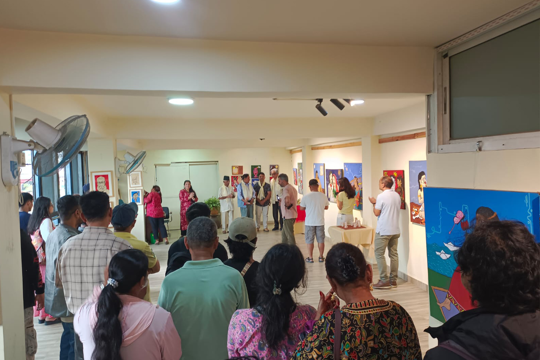 "समय यात्रा"
Solo Art Exhibition by
Deeprose Gurung
At Sashi's Art Studio, Balaju
Exhibition 15 - 29 August, 2026. 
Parampara Media and Research Center Pvt.Ltd. 
khojpatra.com
english.khojpatra.com